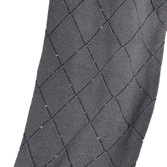 VTG Marisa Christina Button Up casual Sweater Argyle Pattern Preppy academia szM - Picture 4 of 6